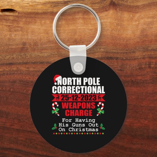 北極矯正兵器が彼の銃を撃つ キーホルダー (正面)