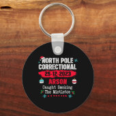 北極矯正放火がmの喫煙を捕らえた キーホルダー (正面)