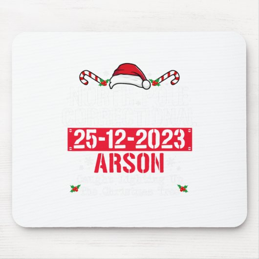 北極矯正放火ファミリーのマッチングChri マウスパッド (正面)