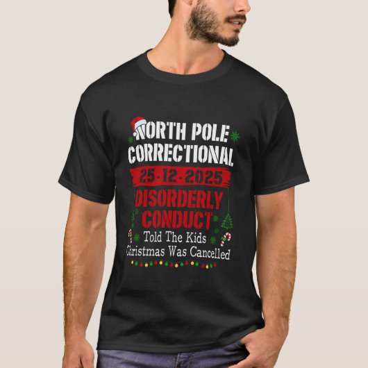 北極矯正施設における非行行為の顛末 Tシャツ (正面)