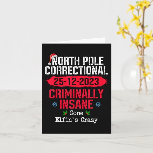 北極矯正犯罪性精神異常行った小妖精や小人 カード (黄色い花)