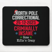 北極矯正犯罪性精神異常行った小妖精や小人 マウスパッド (正面)