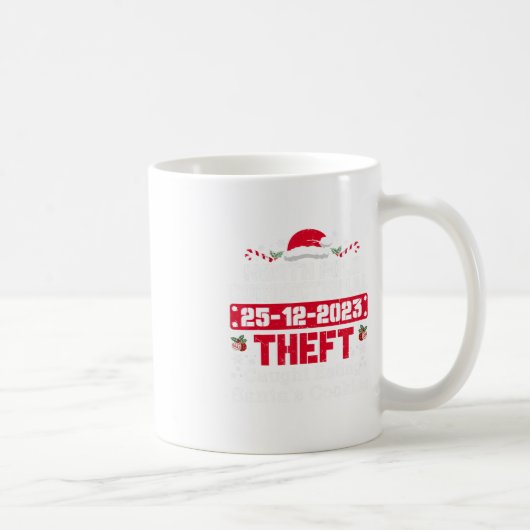 北極矯正窃盗がサンタ食べ物を捕まえた コーヒーマグカップ (右)