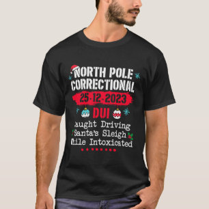 北極矯正Duiがサンタの運転をキャッチ Tシャツ