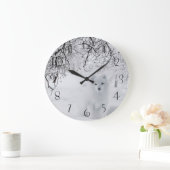 北極素晴らしキツネ ラージ壁時計 (ホーム)