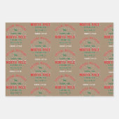 北極素朴からのクラフト特別配達 ラッピングペーパーシート (正面)