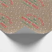 北極素朴からのクラフト特別配達 ラッピングペーパー (角)