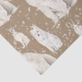 北極素朴冬エレガントの雪深い動物クラフト 薄葉紙 (詳細)