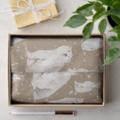 北極素朴冬エレガントの雪深い動物クラフト 薄葉紙 (ギフト)