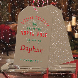 北極素朴IIからのクラフト特別配送 ギフトタグ