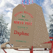 北極素朴IIからのクラフト特別配送 ギフトタグ