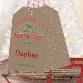 北極素朴IIからのクラフト特別配送 ギフトタグ