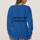 北極美しい冬のウーフで茶色のハスキー スウェットシャツ (裏面)