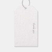 北極美しい：冬のキツネカスタム ギフトタグ (裏面)