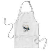 北極美しい：冬のキツネカスタム スタンダードエプロン (正面)