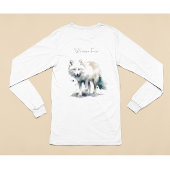 北極美しい:冬のキツネカスタム Tシャツ