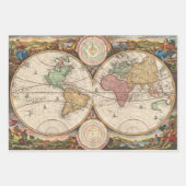 北極聖地レアマップ | ラッピングペーパーシート (正面)