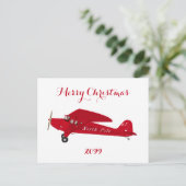 北極航空のクリスマス用はがき ポストカード (スタンド正面)