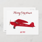 北極航空のクリスマス用はがき ポストカード (正面/裏面)
