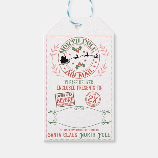 北極航空便 ギフトタグ (正面)