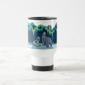 北極芸術くまのタンブラーの白くまのコップ トラベルマグ (中央)