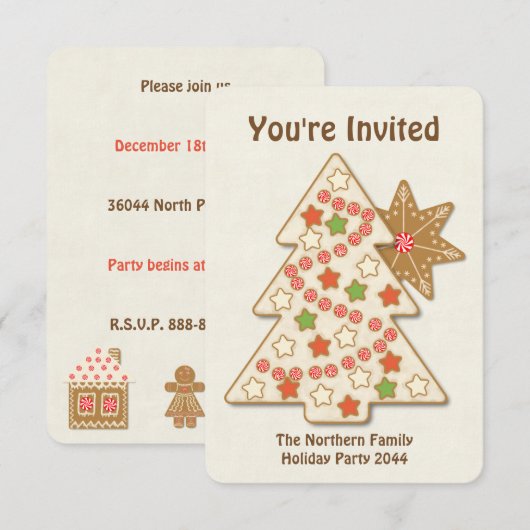 北極菓子 招待状 (正面/裏面)