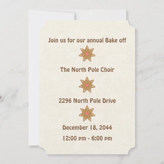 北極菓子 招待状 (裏面)