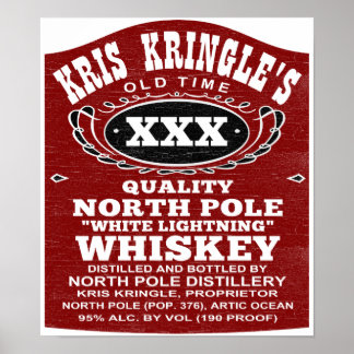 北極蒸留所のクリスマスおもしろいポスター ポスター