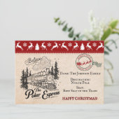 北極行きのポーラーエクスプレス列車のチケット シーズンカード (スタンド正面)