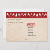 北極行きのポーラーエクスプレス列車のチケット シーズンカード (裏面)