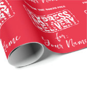 北極表現のクリスマスカスタムからの配達 ラッピングペーパー (ロールコーナー)