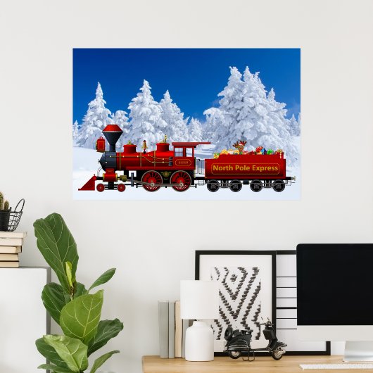 北極表現クリスマスポスター ポスター (ホームオフィス)