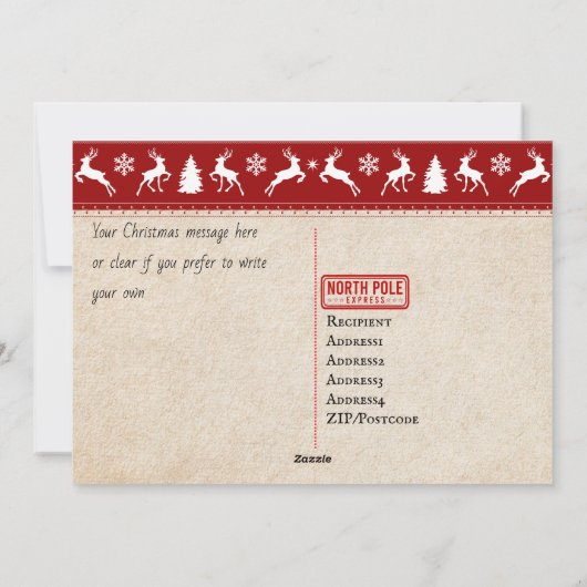 北極表現チケットへの極列車 シーズンカード (裏面)