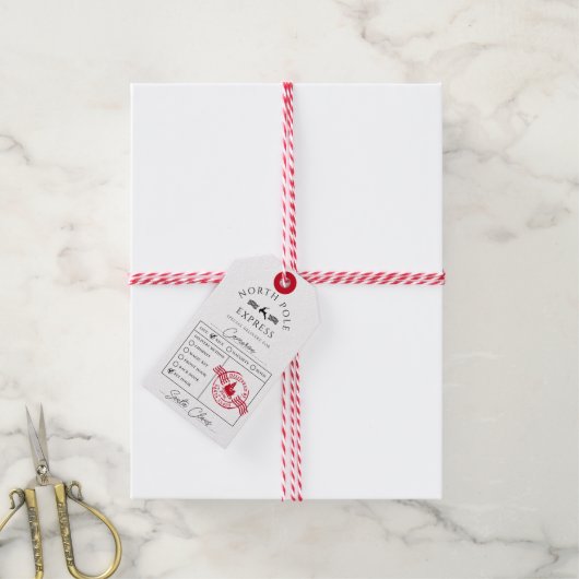 北極表現特別配達 ギフトタグ (より糸付き)
