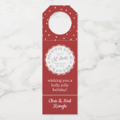 北極表現 | サンタシール | おもしろい ボトルネックタグ (正面)