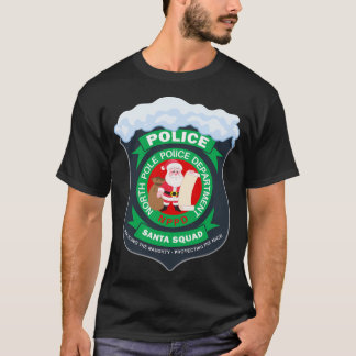 北極警察部サンタスクワッドバッジ Tシャツ