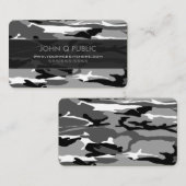 北極迷彩柄パターン 名刺 (正面/裏面)