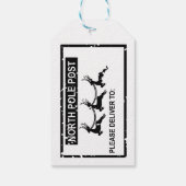 北極郵便切手 クリスマス ギフトタグ (裏面)