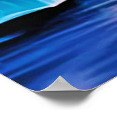 北極野生の雪のホッキョクグマ ポスター (角)