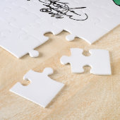 北極雪だるまドラゴンペンギンクリスマス ジグソーパズル (側面)