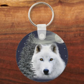 北極雪狼 キーホルダー (正面)