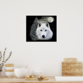 北極雪狼 ポスター (キッチン)