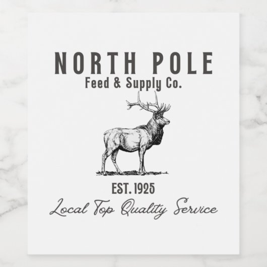 北極食べ物を与え&供給株式会社6つのワインラベルのセット ワインラベル (シングルラベル)