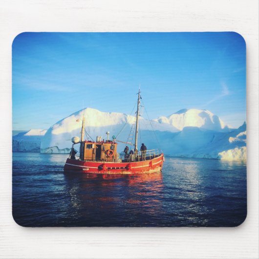 北極魚釣りのmousepad マウスパッド (正面)