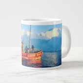 北極魚釣りジャンボマグ ジャンボコーヒーマグカップ (正面右)