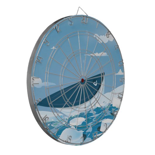 北極鯨 ダーツボード (正面左)