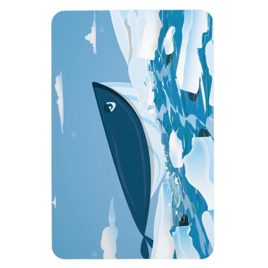 北極鯨 マグネット (縦)