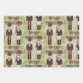 北極&くるみクラッカーセットラッピング紙 ラッピングペーパーシート (正面3)