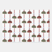 北極&くるみクラッカーセットラッピング紙 ラッピングペーパーシート (正面2)