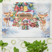 北極 キッチンタオル (折り畳み)